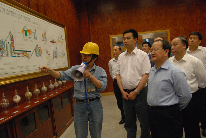 2012年5月25日，江西省省長鹿心社視察江西亞東