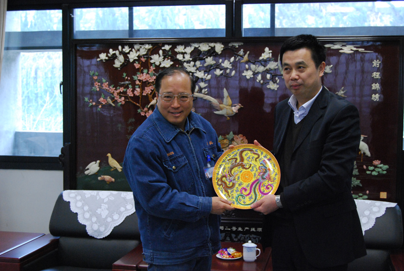 2012年1月11日，瑞昌市委古小平書記參訪江西亞東