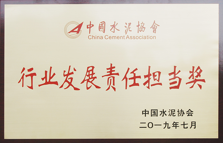 行業(yè)發(fā)展責(zé)任擔(dān)當(dāng)獎(jiǎng)(江西亞東)